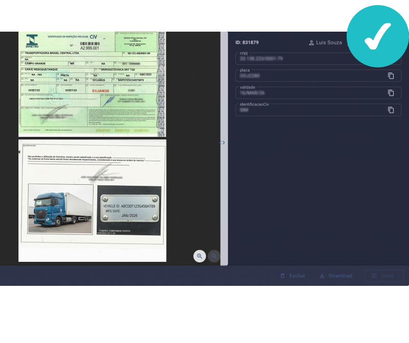 Identificação de validade